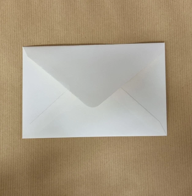 100 Buste Avorio 9X14 con chiusura a punta art. 4