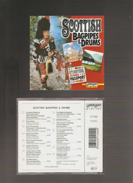 Scottish Bagpipes & Drums, Sampler-CD , sehrgut, 1994, Delta Music.