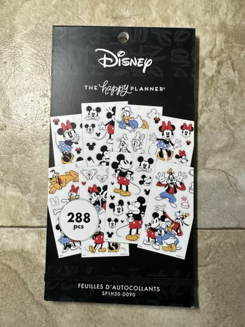 The Happy Planner Disney Mickey Mouse Whimsy Teacher Value Stickers NEW