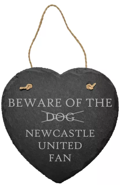 Personalised Beware Football Fan Slate Plaque, Fun Mens Gift, Fathers Day Gift