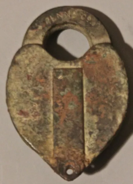 PENNA CO Obsolete Brass RR Lock, Pennsylvania Company