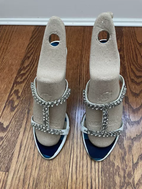 GIUSEPPE ZANOTTI Jeweled Strappy Sandals 4" Heel size 36 / US 6.5