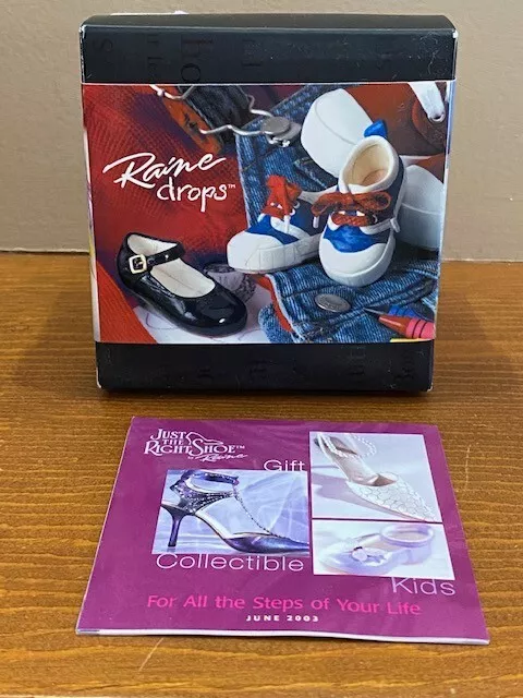 Just The Right Shoe - Little Sneaker Raine Drops - 2001 #25136 NIB COA