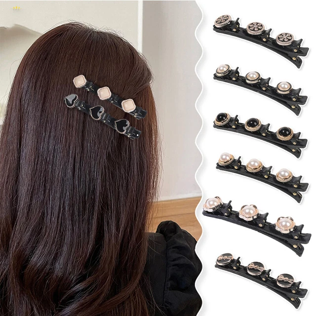 Femmes Épingle à Cheveux Double Couche Tressé Boucle Cassé Pince Accessoir ,