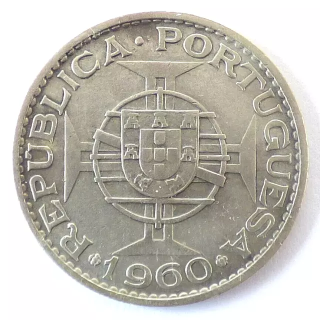 20 Escudos, Silber, 1960, (Portugal) Mosambik (4374) 2