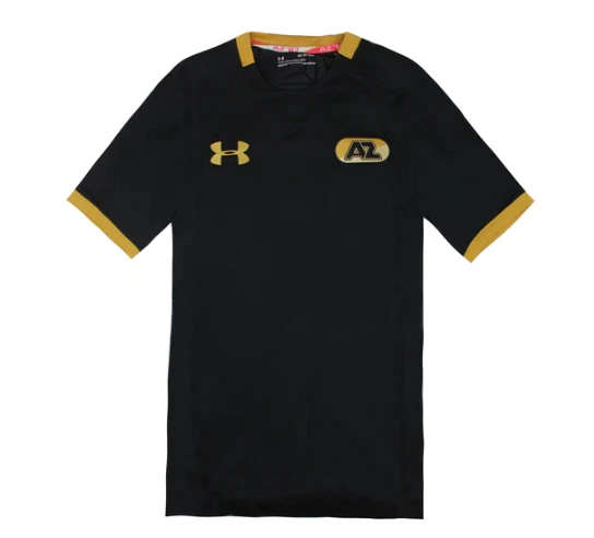 Under Armour AZ Alkmaar Short Sleeve Black Mens Away Football Top 1296896 002