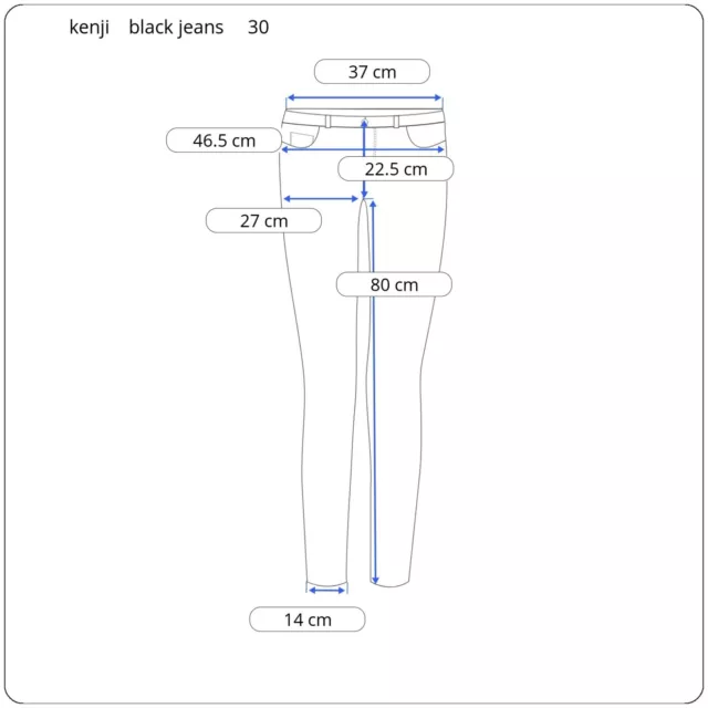 New KENJI "Zack" Black Denim Skinny Leg Jeans men's Size 30 faded black denim 2