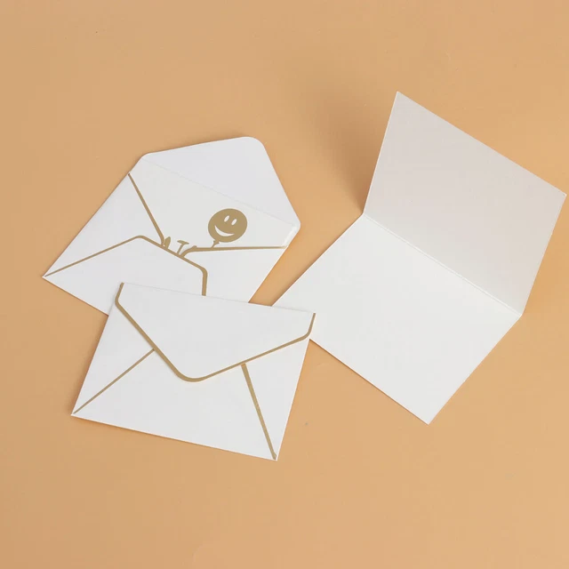 Biglietti Note Papyrus - 12 Con Buste E Sigilli Dorati