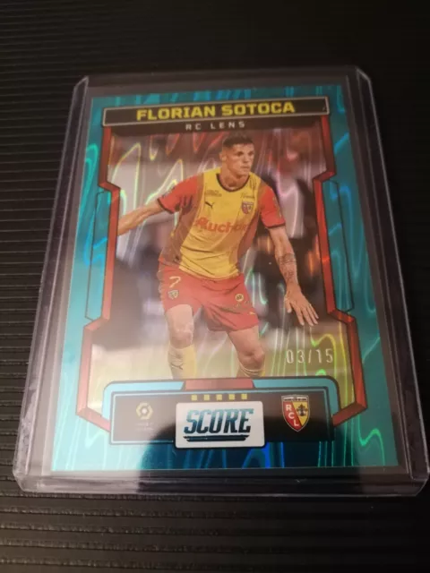 2023-24 panini score ligue 1 2024 Florian SOTOCA /15 Teal Swirl Lens