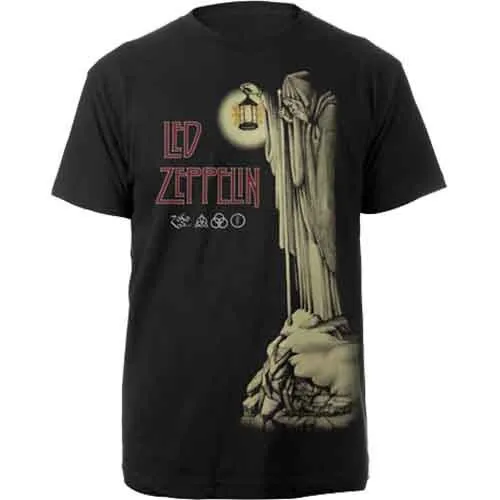 Officially licensed Led Zeppelin Hermit Mens Black T Shirt Led Zep Classic Tee