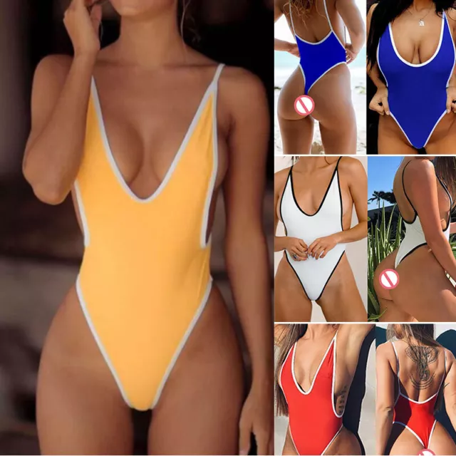Costumi Interi Da Donna Sexy Costumi Da Bagno Sgambati Perizoma Body A