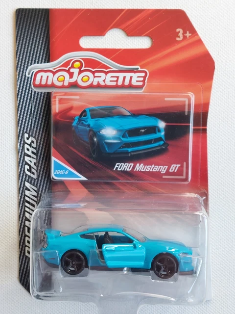 Vintage Majorette Rennwagen # 220 Ford mustang SVO Turbo Lockte # 44 Blau Hatchback Öffnet 1:59 -Frankreich