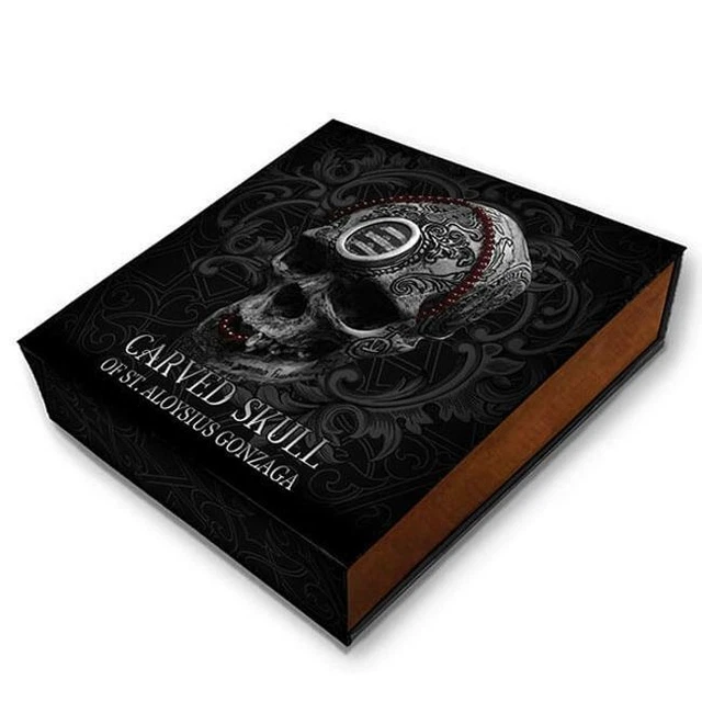 2018 Cameroon Carved Skull II 1 oz Antique finish Silver Coin 1000 Francs 3