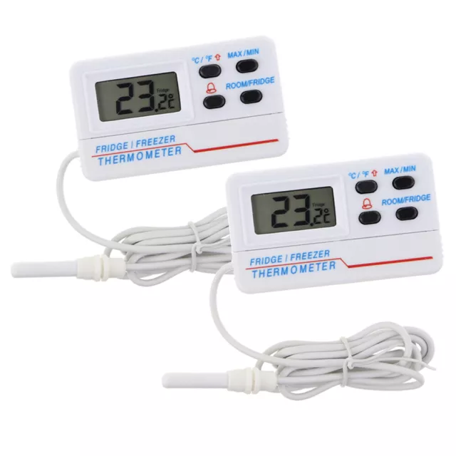 Two Pack Digital Max Min Fridge Freezer Thermometers- Food Temperature - IN-183