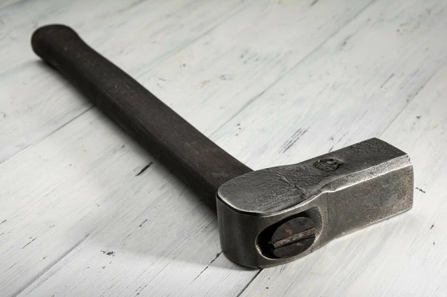 Marteau à tête de chien 3,5 lb Outils de forge de forgeron Marteau à tête...
