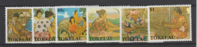 1990 Tokelau Craft Female 6 Values MNH MF96513