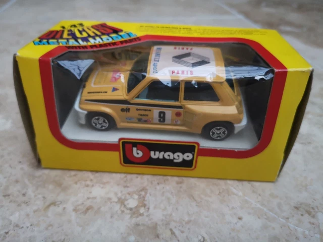Burago 1/43 - Renault 5 Turbo Rallye Monte-Carlo - Modèle 4160 - Occasion Boîte