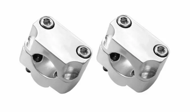 COPPIA RISER MANUBRIO CONVERSIONE DA Ø 22,2 A 28,6mm UNIVERSALI TUTTE LE MOTO