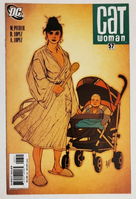 Catwoman #57 (2006, DC) VF- Vol 3 Adam Hughes Lone Wolf & Cub Homage Cover