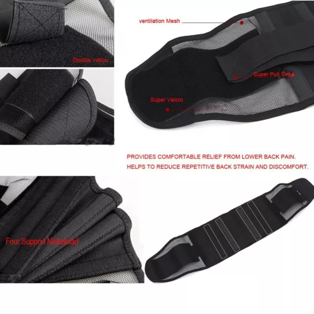 Adjustable Lumbar Support Lower Waist Back Belt Brace Pain Relief For Men/Women