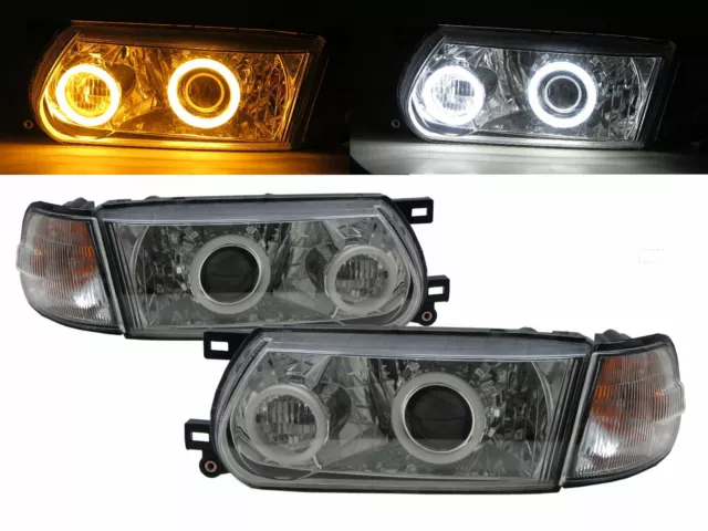 Sunny B13 MK3 95-17 2D/4D Cotton Halo Projector Headlight CH US for NISSAN LHD
