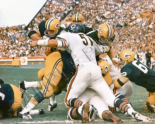 Dick Butkus Chicago Bears Vs Green Bay Packers 8X10 Photo