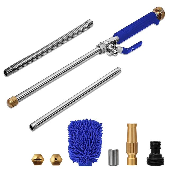 High Pressure Power Washer Wand, Extendable Hydro Jet Water Hose Nozzle Water High Pressure Power Washer Wand, Extendable Hydro Jet Water Hose Nozzle Water