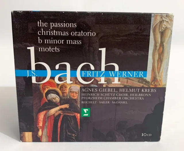 Bach Passions Christmas Oratorio Mass B Minor Motets Fritz Werner 10CD