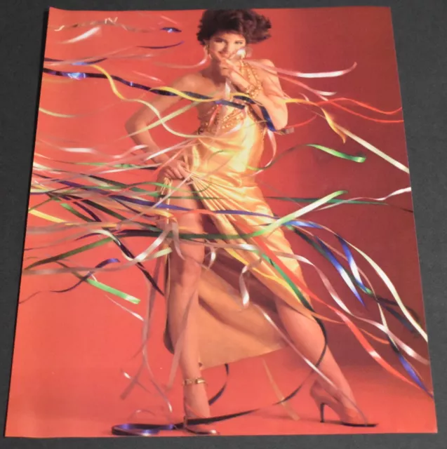 1983 Print Ad Sexy Legs Heels Dress Brunette Lady Party Celebration Art Fashion