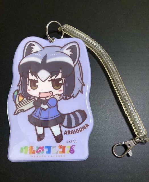 JAPANESE ANTIQUE KEMONO Friends Araiguma raccoon Pass case card very