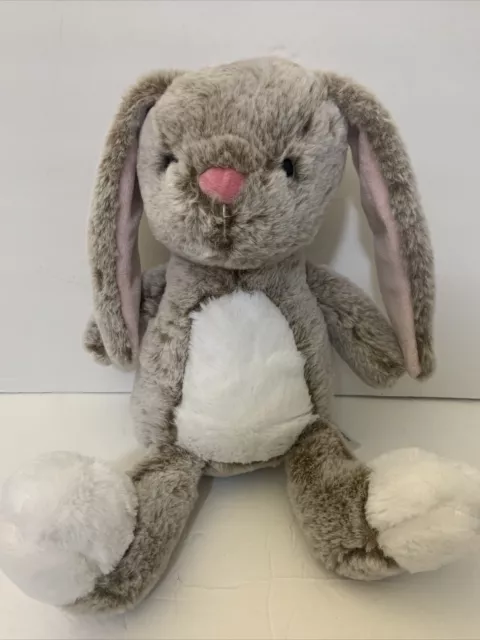 Animal Adventure Bunny Rabbit Plush Easter 12” Brown White Pink Soft Stuffed Toy