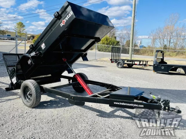 NEW 5x10 5 X 10 Remote Power Up & Down Hydraulic Utility Dump Trailer Hauler