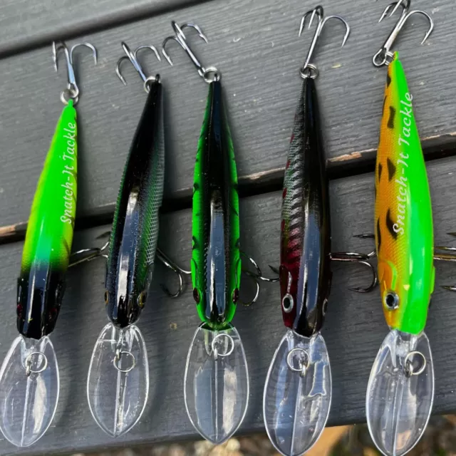 5 Redfin & Bream Trolling Fishing Lures, Flathead, Bass, Perch, Trout ,Cod