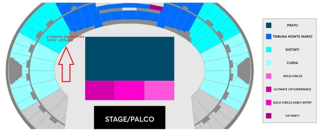 Depeche mode 12 luglio 2023 Roma - 2 (due) biglietti distinti sud