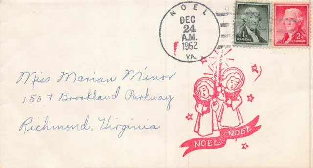 Noel Virginia ~ Weihnachten Imprint ~ 1962 Umschlag