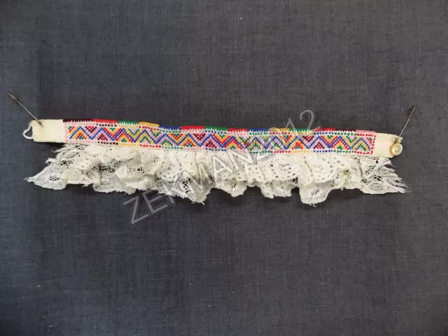 Antique Folk Macedonian Mijak Women's  Embroidered Textile Neck Decoration