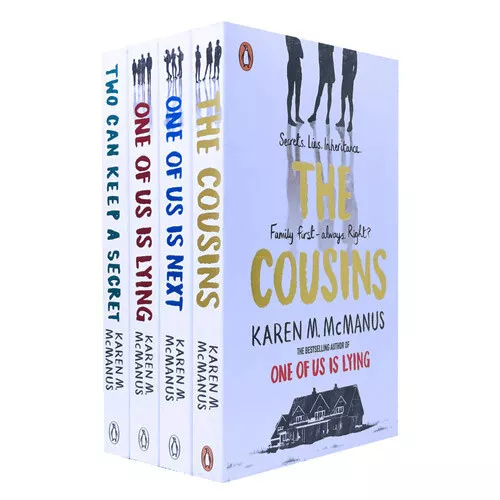 One Of Us Is Lying, One Of Us Is Next, Girl's Guide 4 Books Collection Cousins