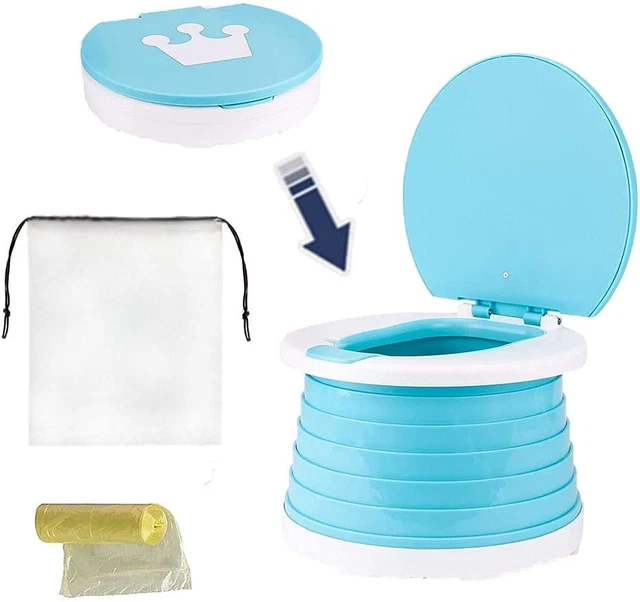 Pieghevole WC per Bambini,Vaso Pieghevole Da Viaggio,Sedile Portatile per Vasett