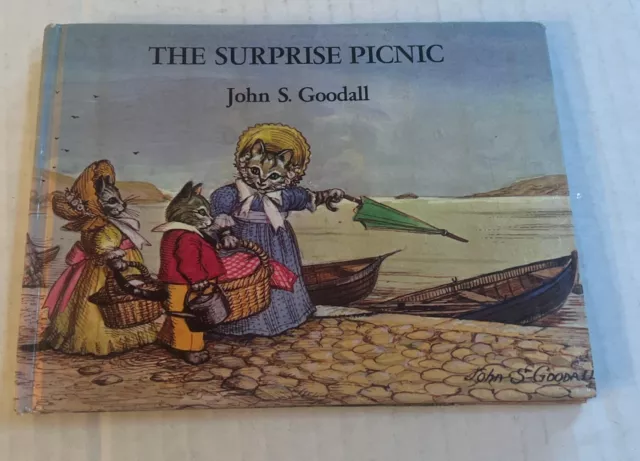THE SURPRISE PICNIC By John S. Goodall - Hardcover Acceptable Loose Binding