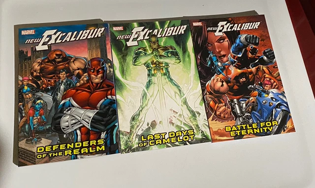 MARVEL NEW EXCALIBUR Vol  1 & 2 & 3 Collected TPB Set Captain Britain Juggernaut