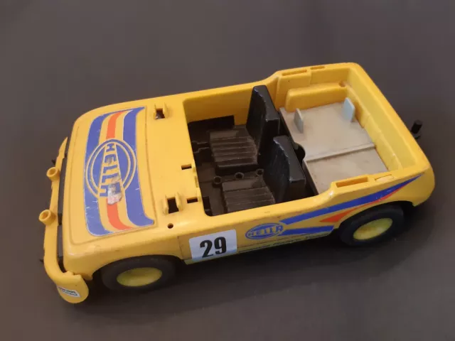 Véhicule voiture de rallye playmobil 3524 de 1976 - incomplet