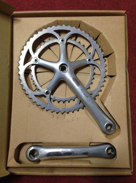 Plateaux Vintage Campagnolo Record Strada 170mm - 52/42 Dents, Double, Aluminium, Occasion