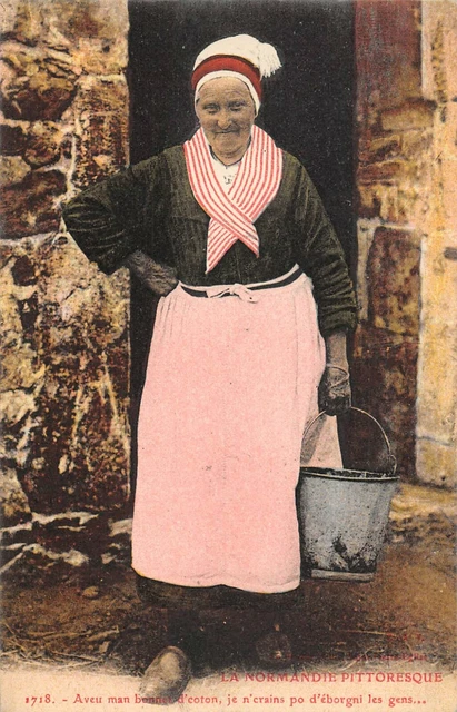 Cpa 14 La Normandie Pittoresque Aveu Man Bounet
