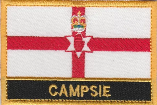Campsie Northern Ireland Town & City Embroidered Sew on Patch Badge