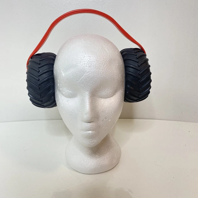 LOT (2)YELLOW MONSTER Jam MONSTER TRUCK Tire Ear Muffs / Ear Protection