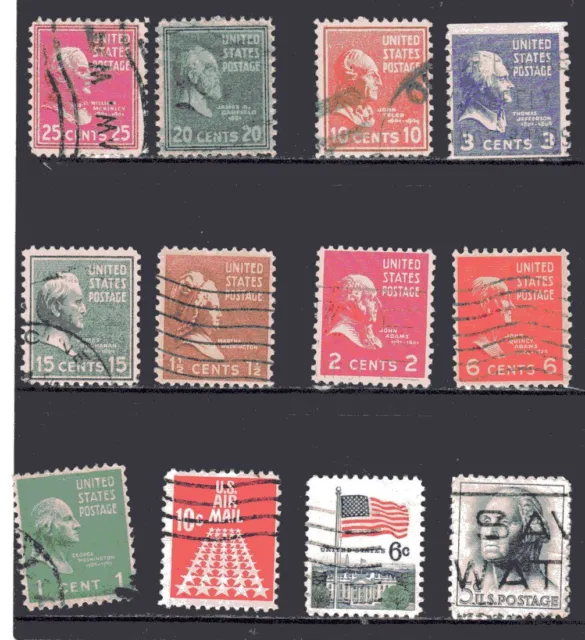 ~ 23 Stück ~ verschiedene Briefmarken ~ Amerika ~ United States Postage ~