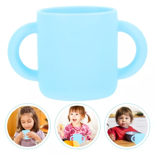 Infants Silicone Learning Cup Training Drinking Child Anti-fall Tumbler 2