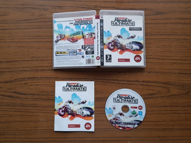 BURNOUT PARADISE THE ULTIMATE BOX sur PS3 - PAL FR - Très Bon état - Complet