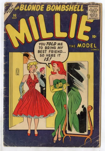 Millie the Model #90 G/VG 3.0 off-white pages  Marvel/Atlas  1959  No Reserve