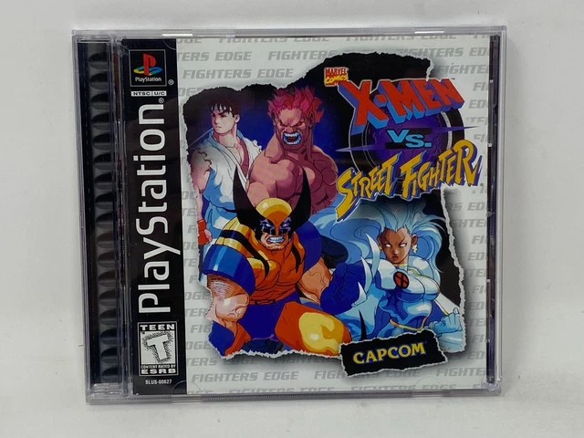 SONY PLAYSTATION PS1 - X-Men vs. Street Fighter Fighters Edge ...
